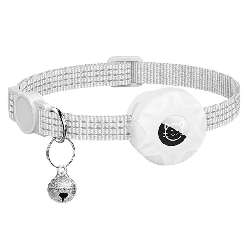 Reflective Pet AirTag Collar With Bell