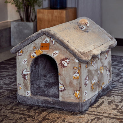 Foldable Dog House Kennel Bed