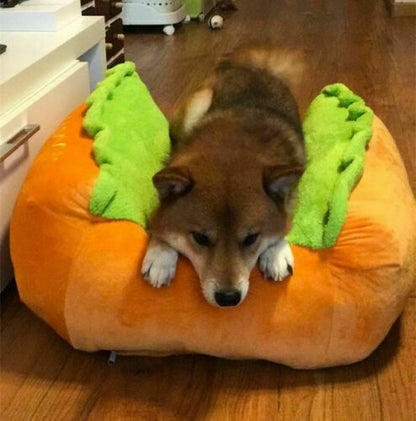 Funny Hot Dog Cozy Bed