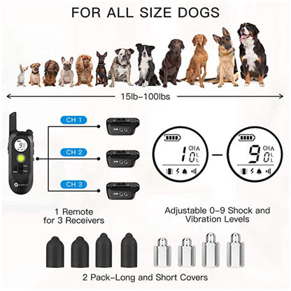 500m Dog Voice Recording Training Collar