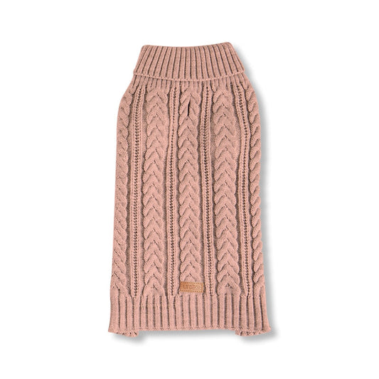 Knitted Cable Winter Dog Sweater