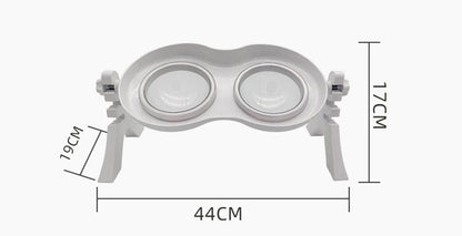 Adjustable Elevated Tilted Dog Bowls