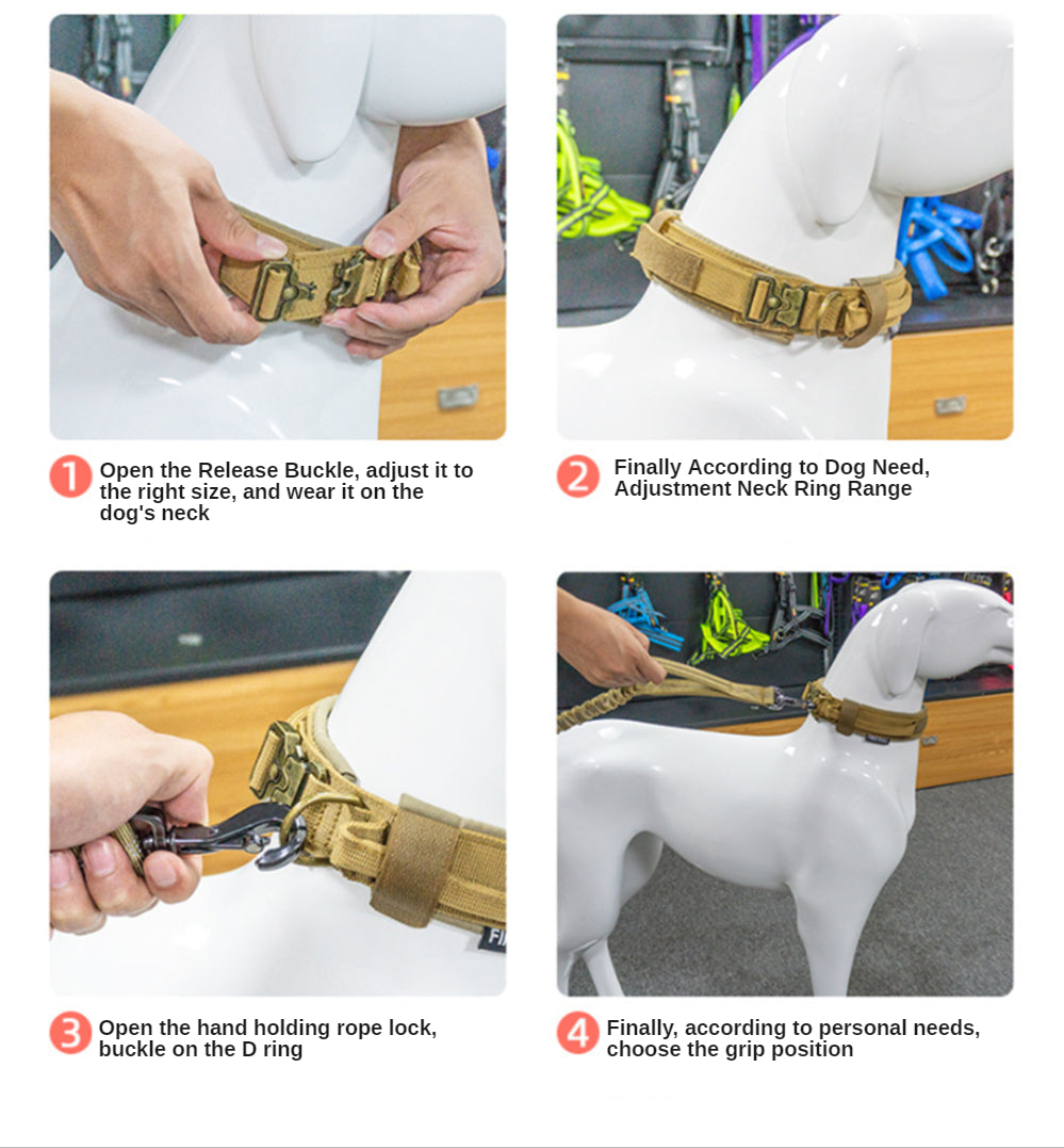 High Quality Tactical Dog Collar & Leash Set
