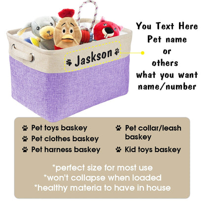 Dog Toy Storage Basket