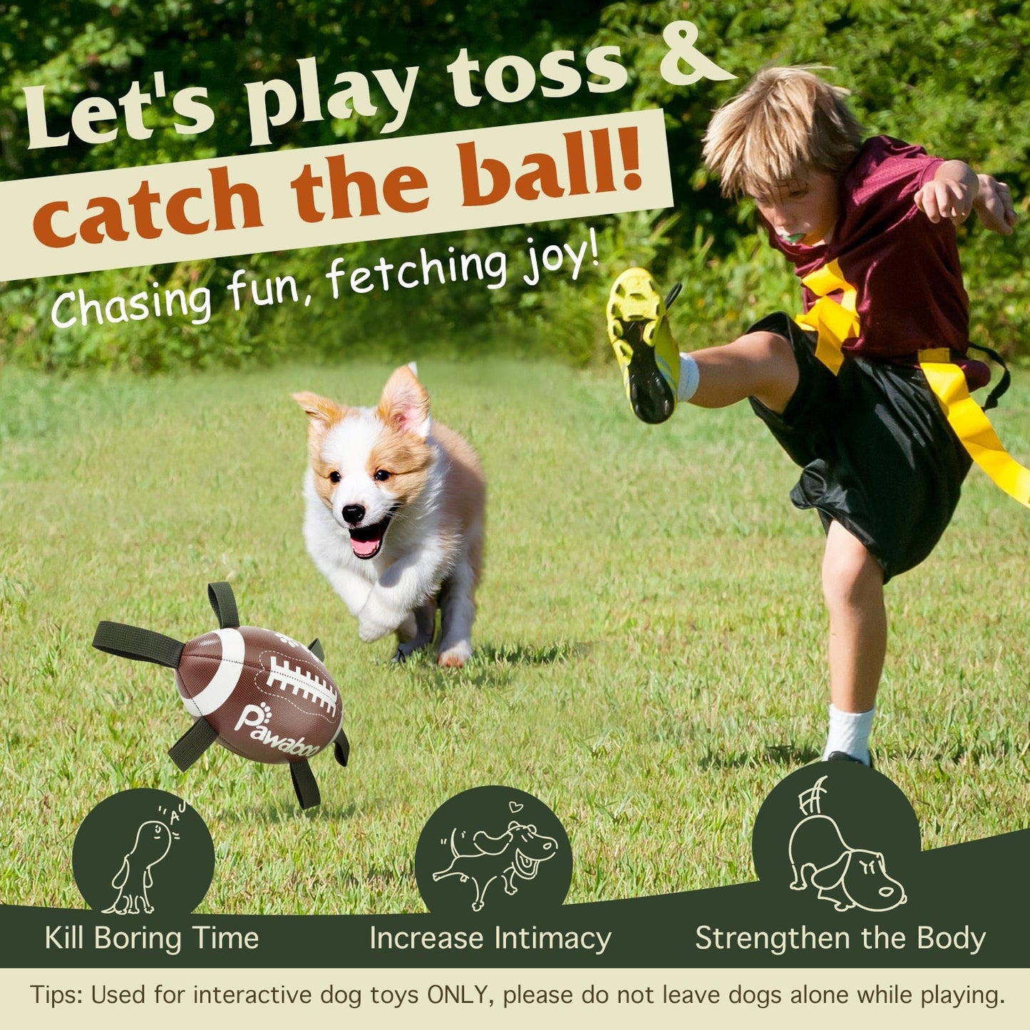 Dog Football Tug Of War Toys