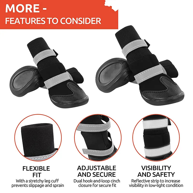 Waterproof Winter Dog Boots