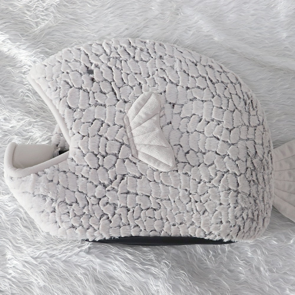 Fish Shape Cat Warm Soft Bed