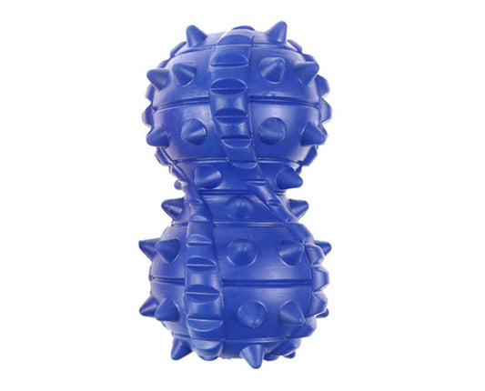 Interactive Barbell Dog Chew Toy
