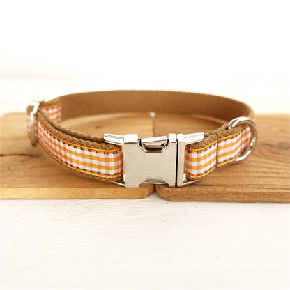 BROWN SCOTTISH Plaid Pet Collar