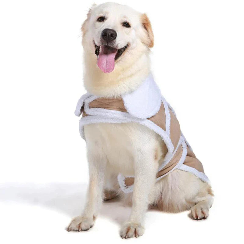Adjustable Warm Fleece Dog Jacket
