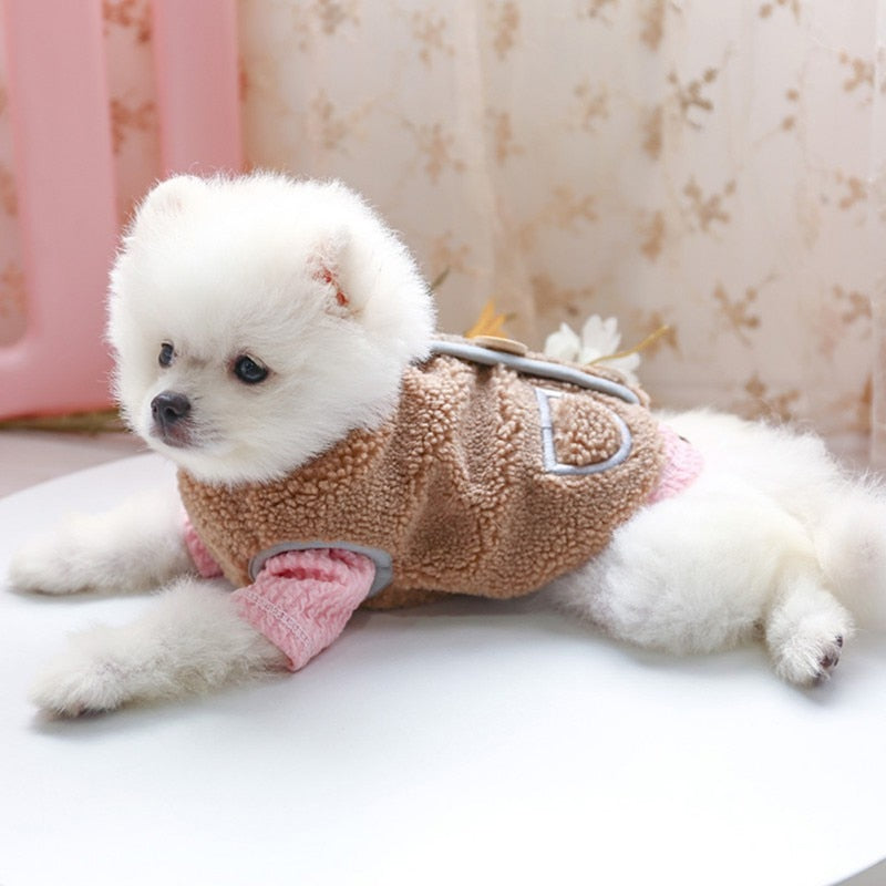 Lamb Wool Comfortable Dog Vest