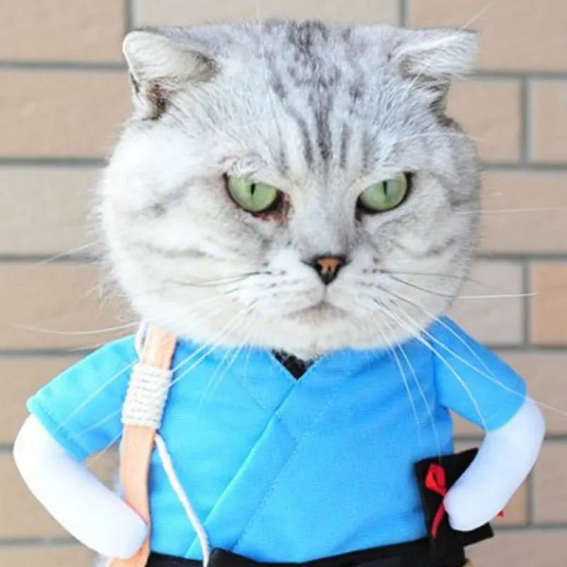 Funny Samurai Pet Halloween Costume