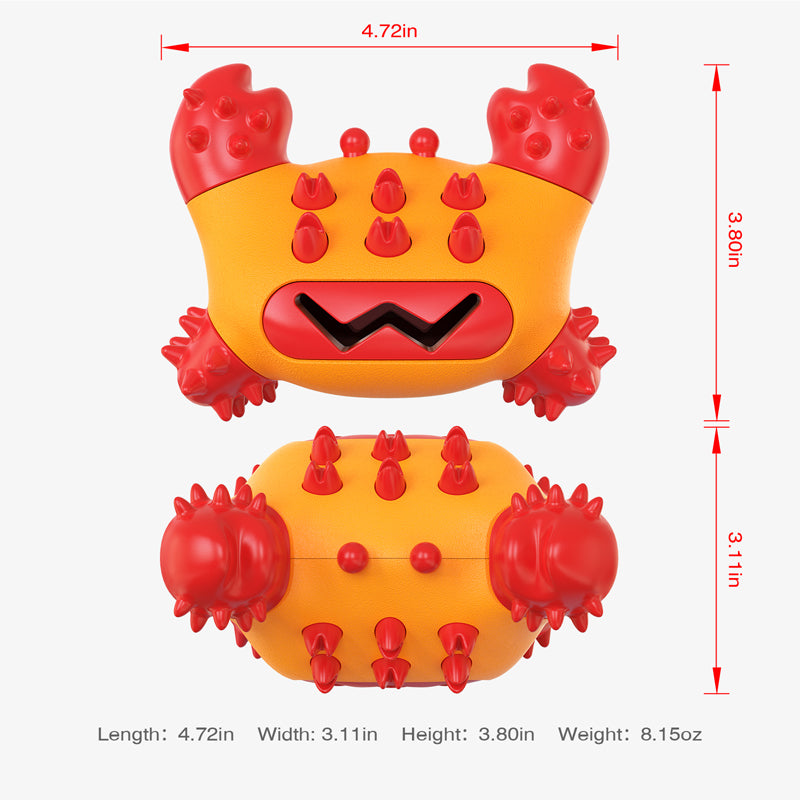 Interactive Tough Dog Crab Toy