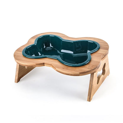 Ceramic Bone Shape Dog Eating Bowl