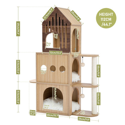 Luxury Cat Tree Condo Scratching Post