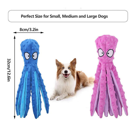 Interactive Octopus Chewy Dog Toy