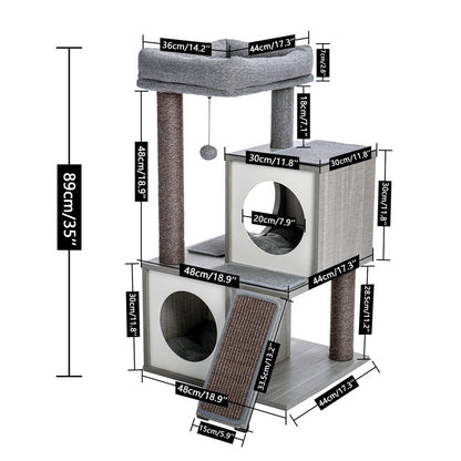 Luxury Cat Tree Condo Scratching Post