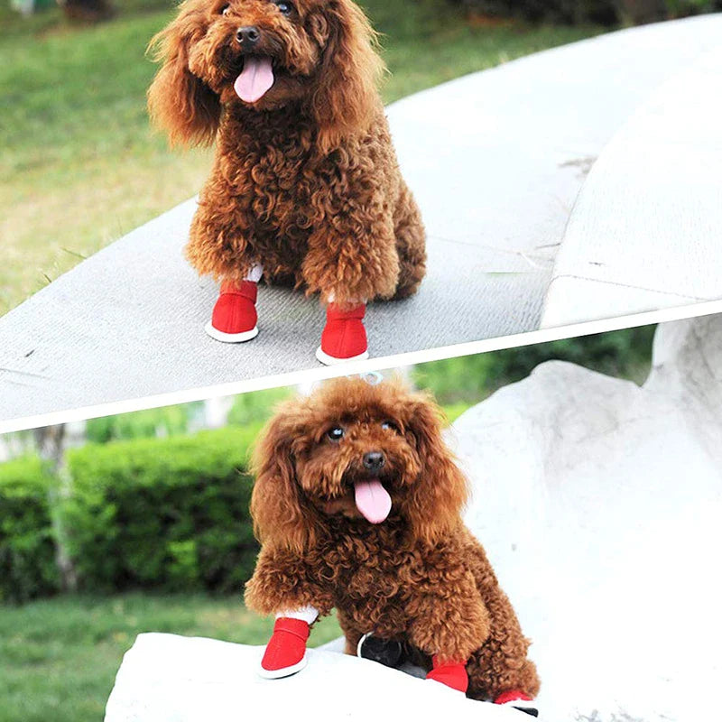 Fleece Winter Warm Dog Shoes