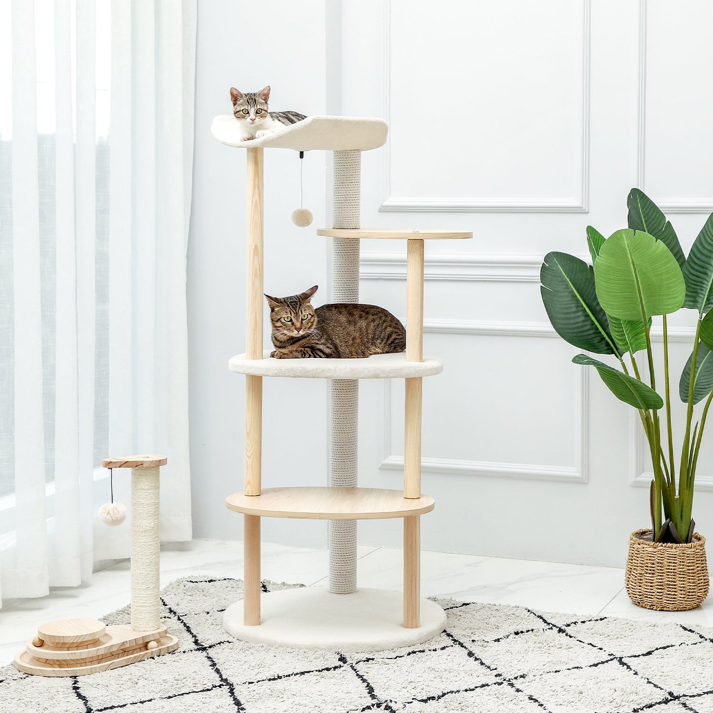 Multi Floor Cat Sisal Scratching Tower