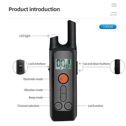 1000m Waterproof Dog Training Collars
