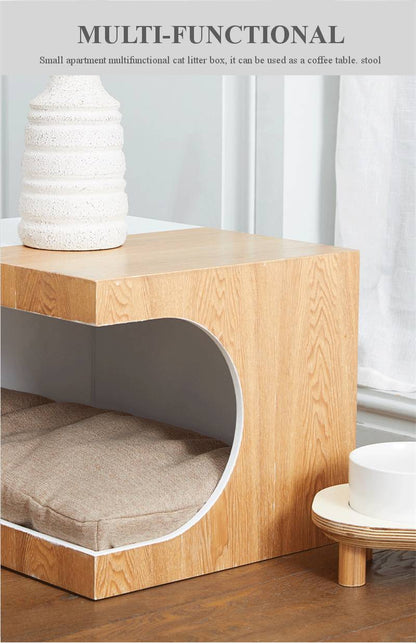 Luxury Solid Wood Cat House