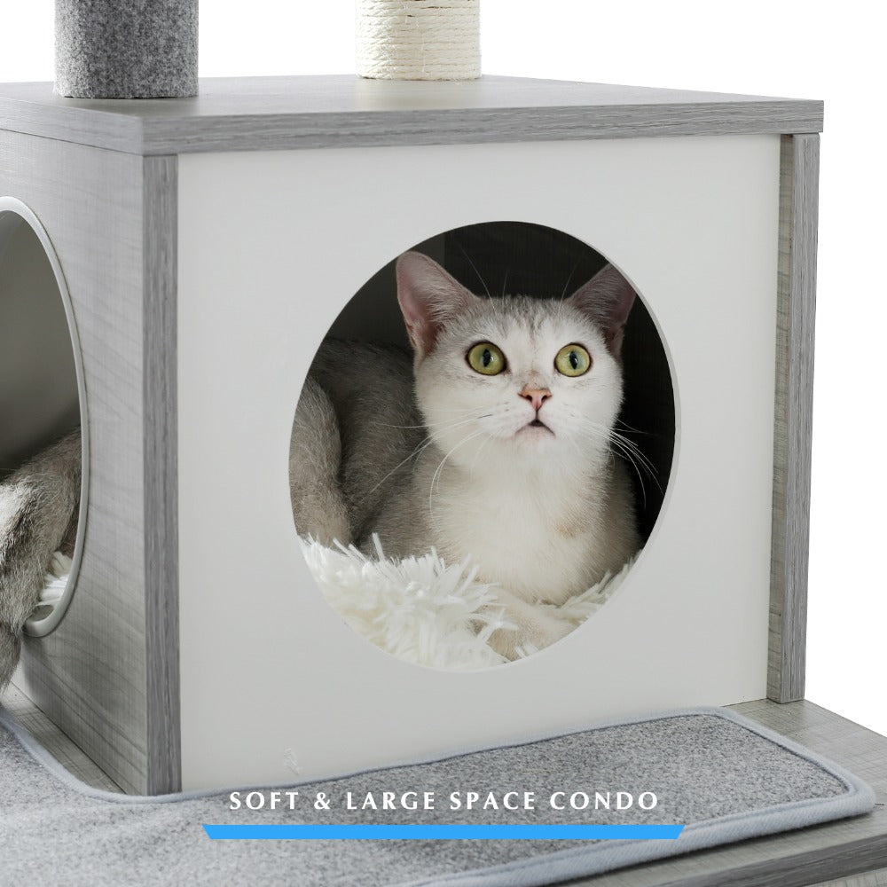 Multi Level Modern Cat Tree Tower