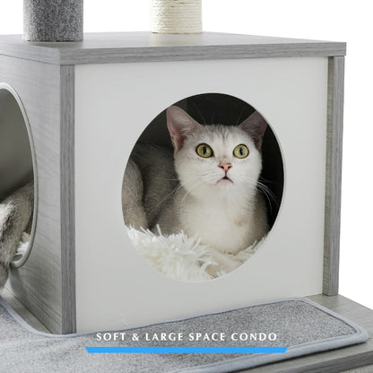 Multi Level Modern Cat Tree Tower