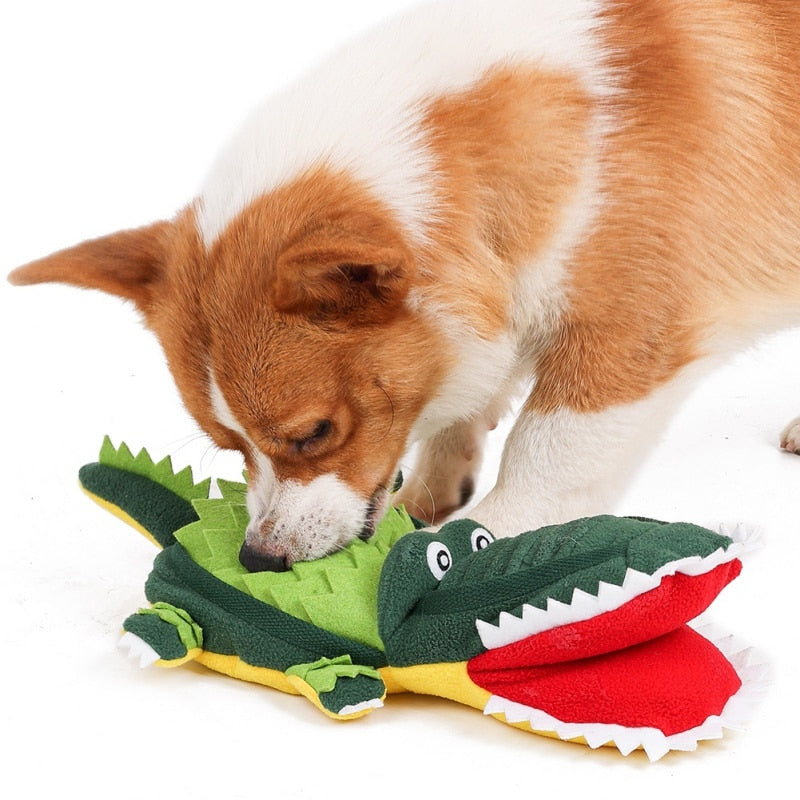 Interactive Crocodile Snuffle Toy