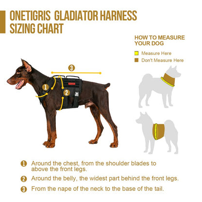 GLADIATOR Tactical Support Dog Harness