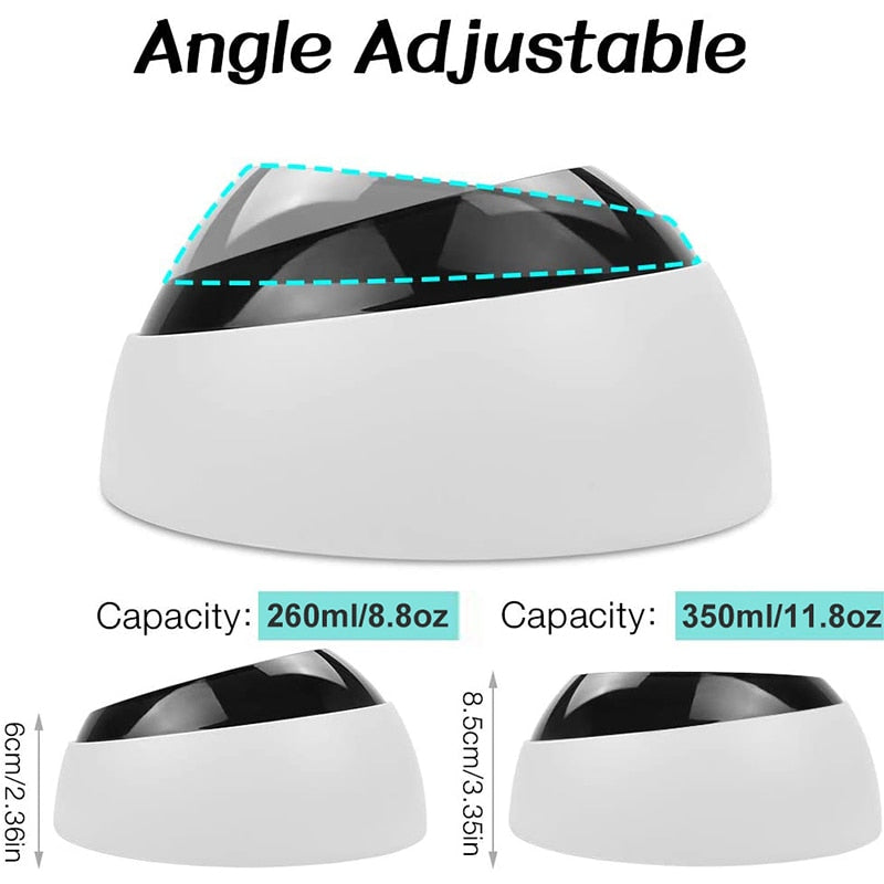 Safe Slanted Durable Dog Bowl