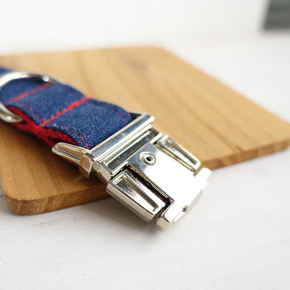 RED JEAN Fiber Dog Collar