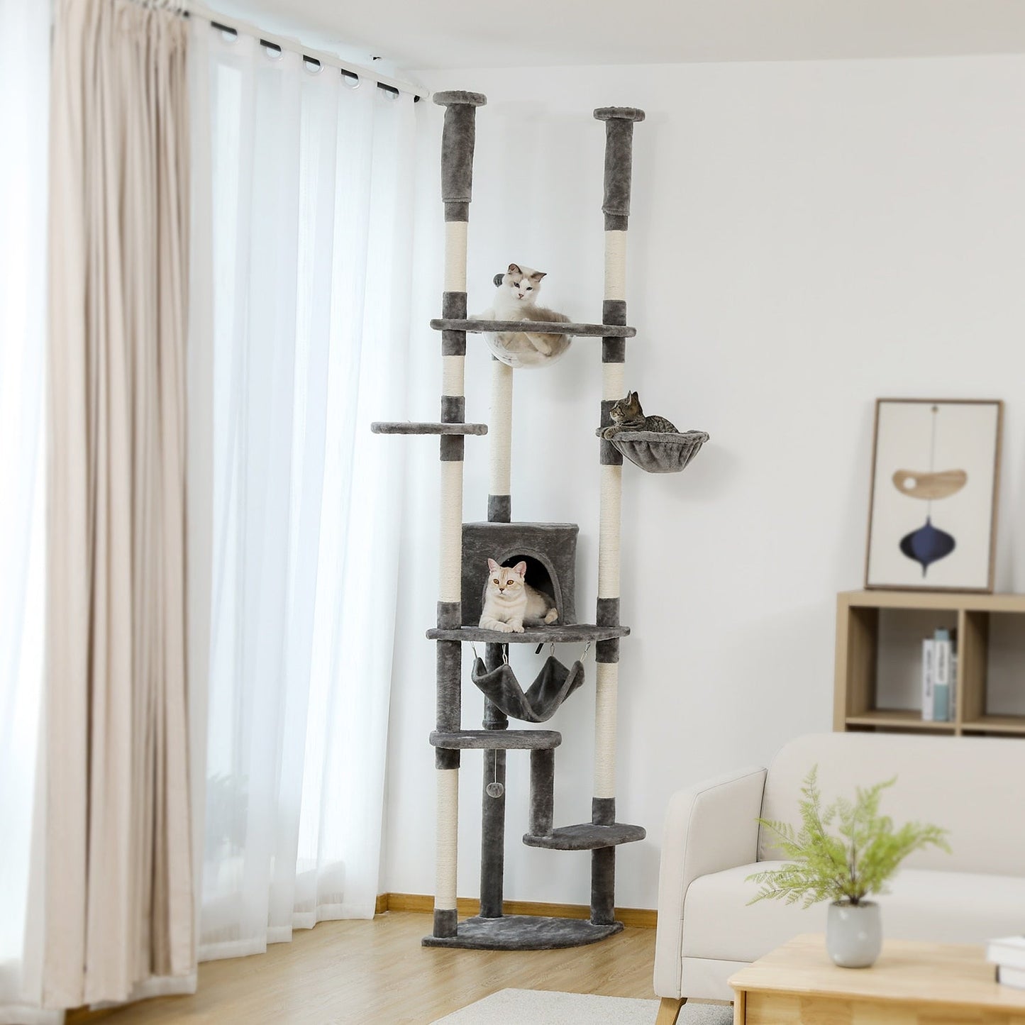 Luxury Multi Layer Tall Cat Tree Tower