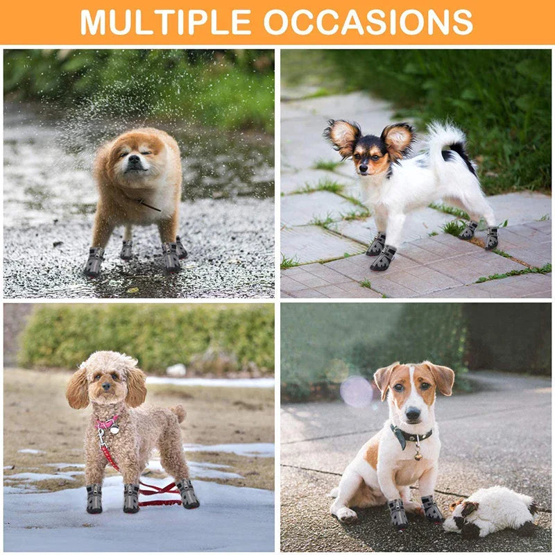 Soft Fleece Durable Winter Dog Shoes