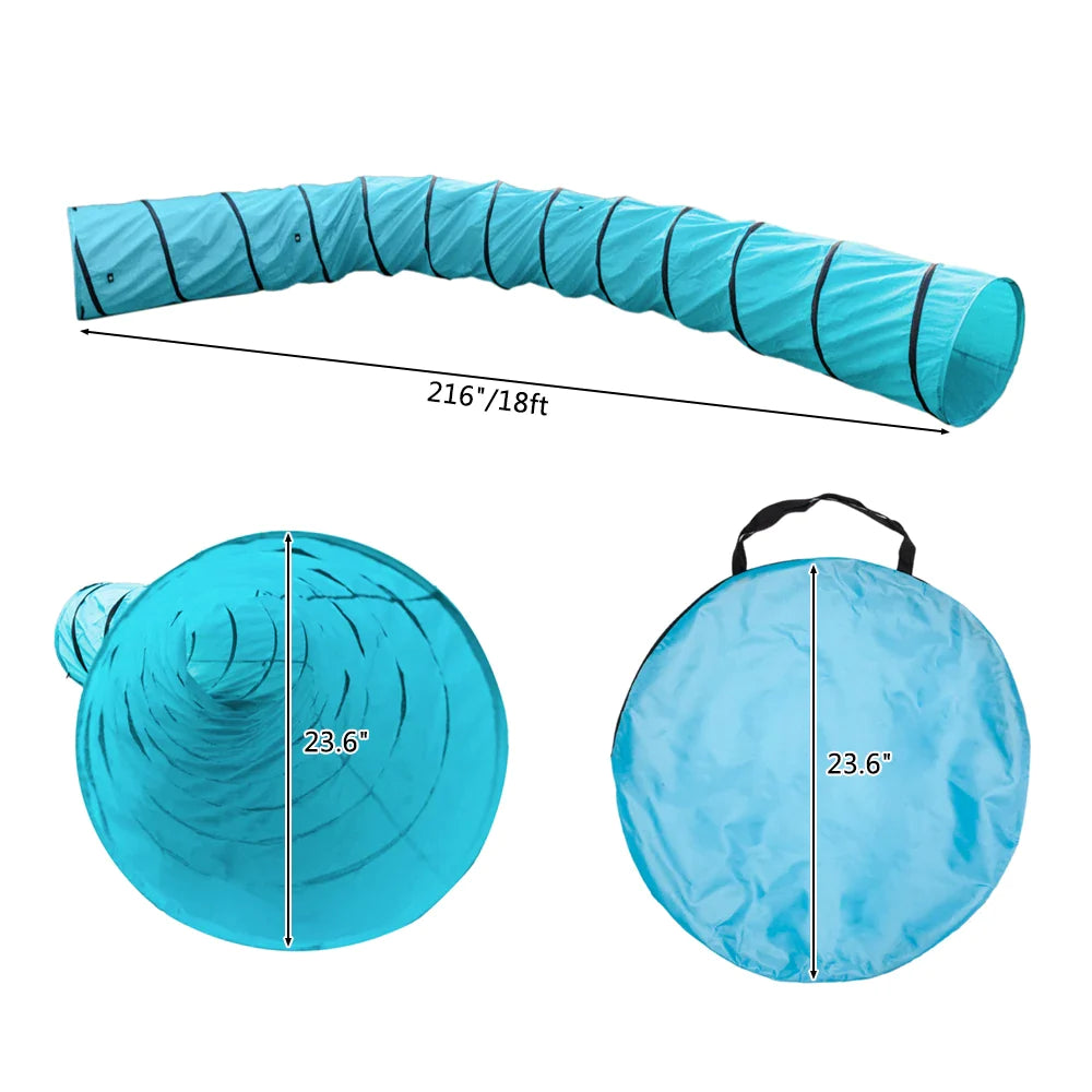 18FT Pet Agility Training Tunnel