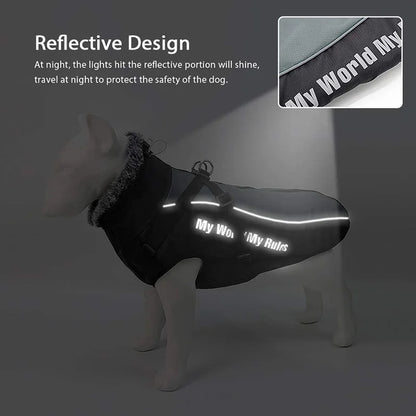 Warm Furry Collar Pet Jacket