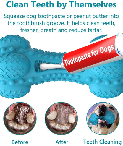 Squeaky Rubber Dog Chewy Toys
