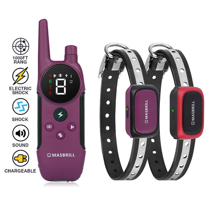 1000ft Shock Electronic Dog Anti Bark Collars