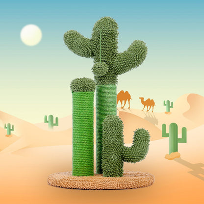 Cactus Cat Scratching Post With Sisal Rope