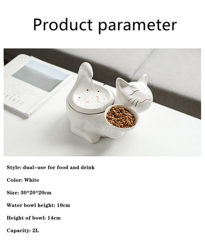 Electric Ceramic Pet Water Fountain