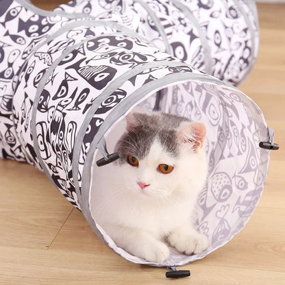 3 Holes Interactive Pet Cat Tunnel