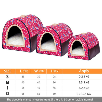 Winter Detachable Warm Pet Bed