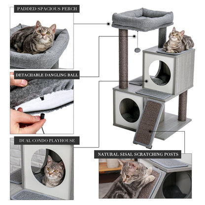 Luxury Cat Tree Condo Scratching Post