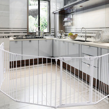 8 Panel Metal Pet Safety Gate