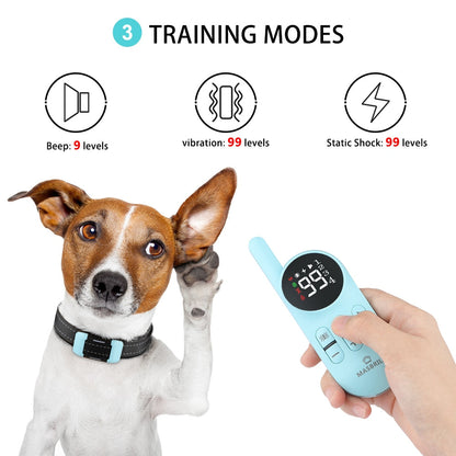 1000ft Remote Shock Vibration Dogs Collar
