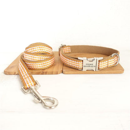 BROWN SCOTTISH Plaid Pet Collar