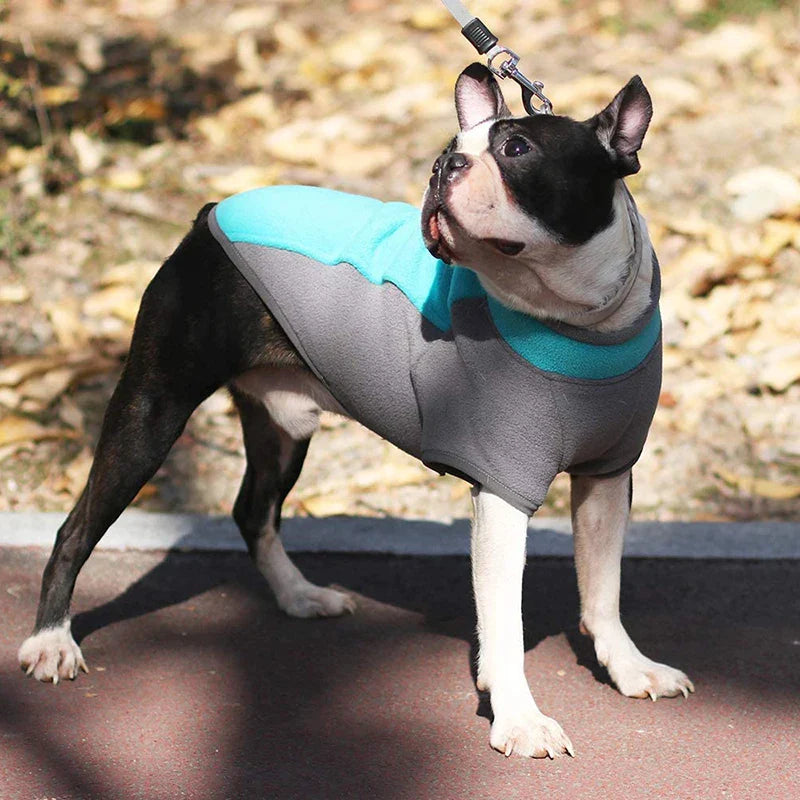 Half Zip Warm Winter Fleece Dog Jacket
