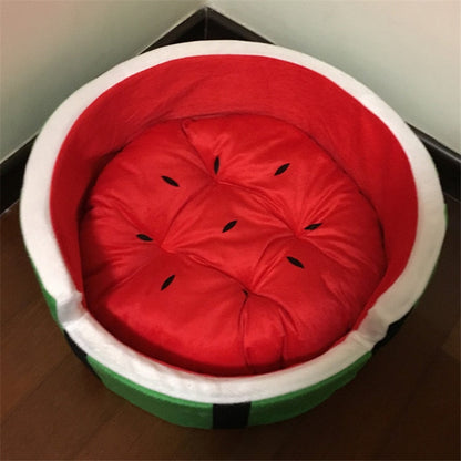Cute Cotton Watermelon Dog Bed