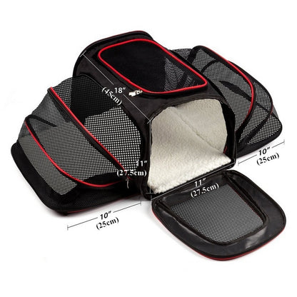Expandable Pet Dog Car Carrier Kennel