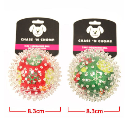 Dog Toys Springy Soft Ball