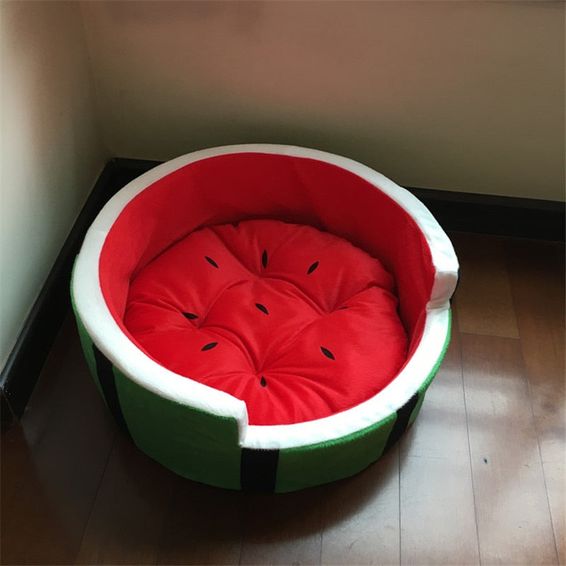 Cute Cotton Watermelon Dog Bed